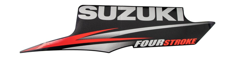 Наклейка капота Suzuki DF4-15 "Suzuki" левая сторона