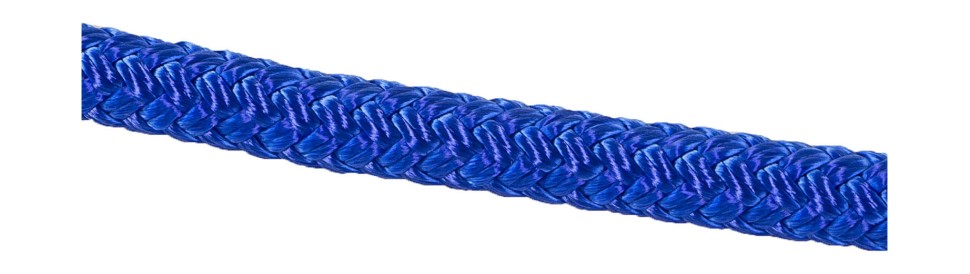 Веревка двойного плетения d10мм, L80м, синий, Marine Rocket