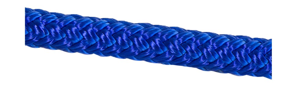 Веревка двойного плетения d8мм, L125м, синий, Marine Rocket