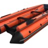 Надувная лодка ПВХ, ORCA 400F НДНД, фальшборт, оранжевый/черный
