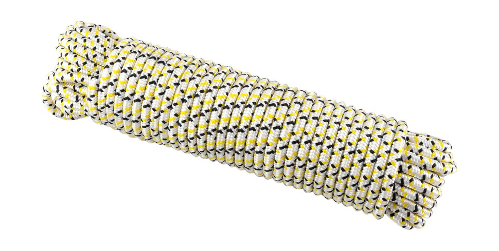 Шнур полипропиленовый плетеный d 8 мм, L 20 м