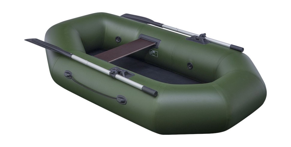 Надувная лодка ПВХ UREX 200, зеленая