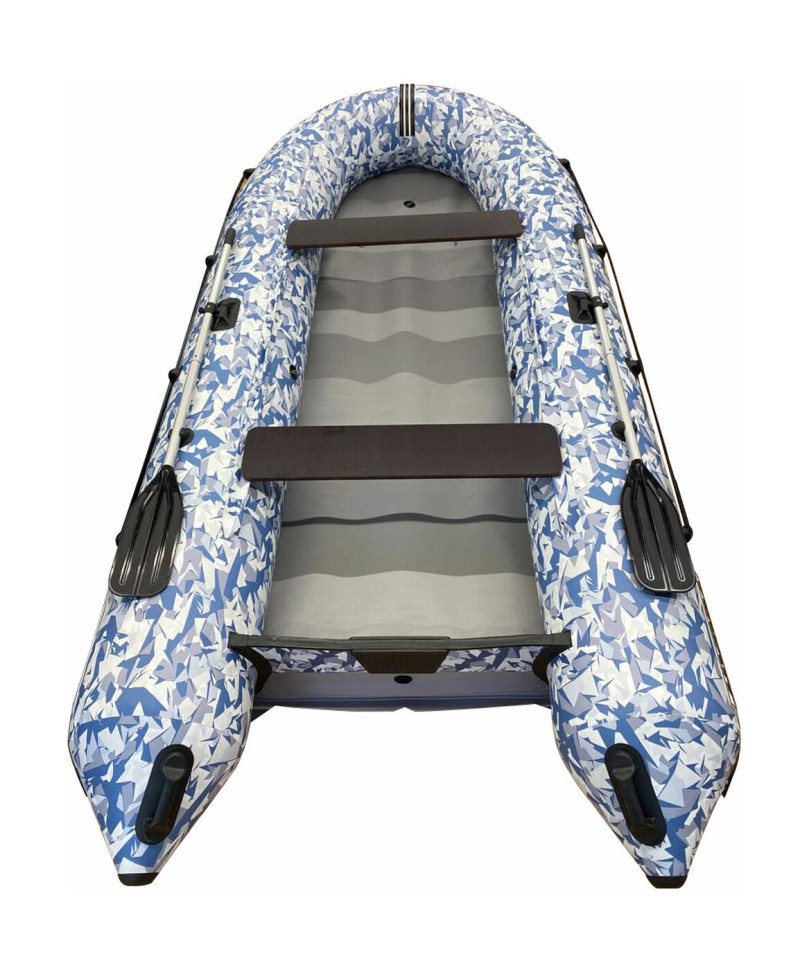Надувная лодка ПВХ, HYDRA NOVA 365 НДНД, камуфляж лёд, OPTIMA, (PC)