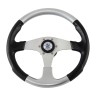 Рулевое колесо EVO MARINE 2 обод черносеребряный, спицы серебряные д. 355 мм