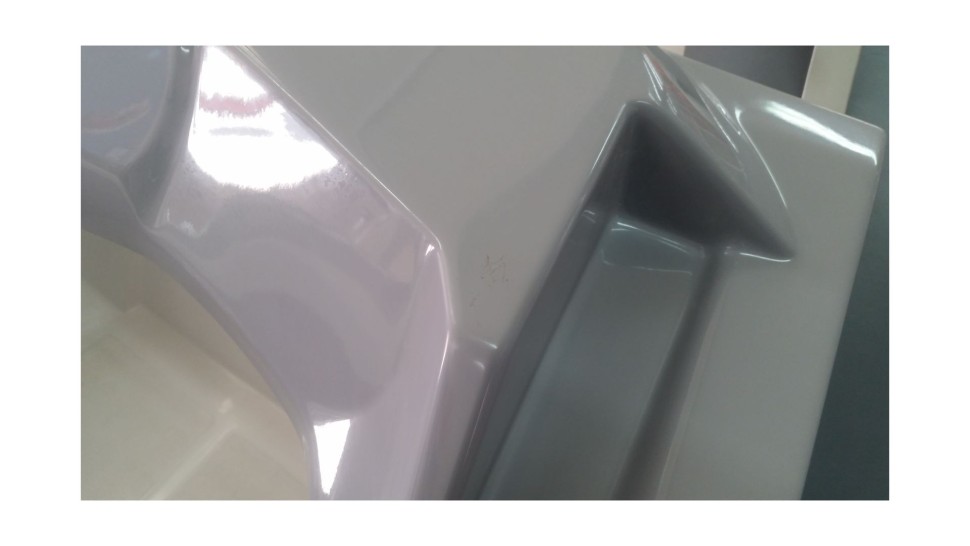 Консоль для лодки ПВХ, стеклопластик, серый