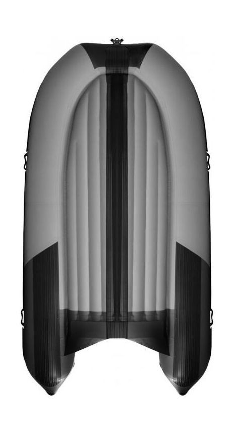 Надувная лодка ПВХ, Навигатор 380PRO НДНД, серый-черный, FORZA