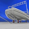 Тележка подкильная для надувных лодок большая стальная