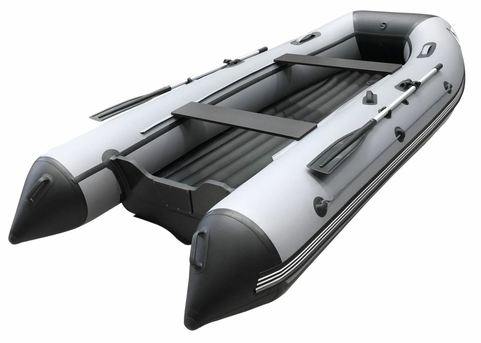 Надувная лодка ПВХ, ORCA 420 НДНД, белый/темно-серый