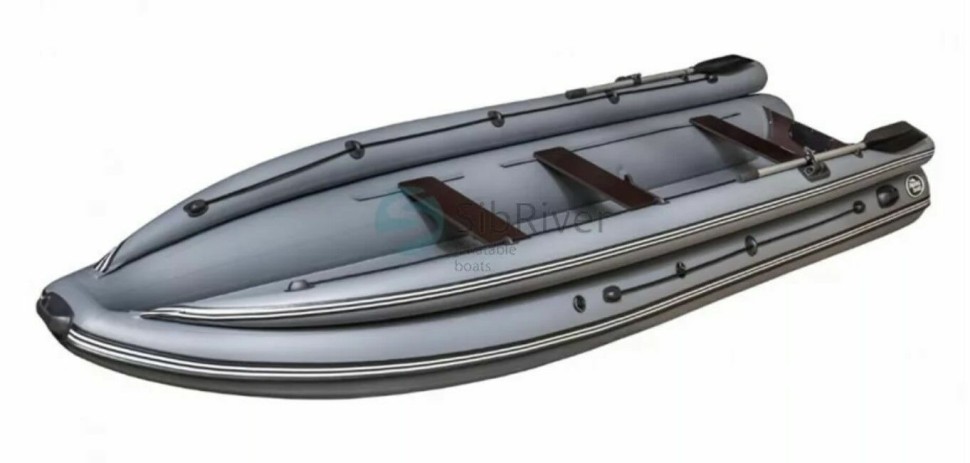 Надувная лодка ПВХ Allaska 460 Lux, фальшборт, камуфляж цифра, SibRiver