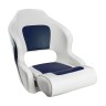 Кресло с болстером Delux Sport Flip Up, обивка белый/синий винил