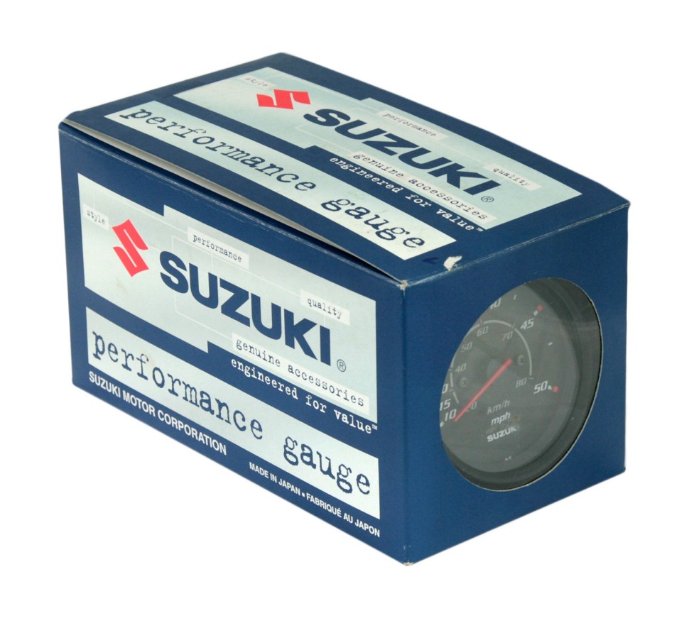 Спидометр Suzuki 4", 80 км/ч, 50 миль, черный