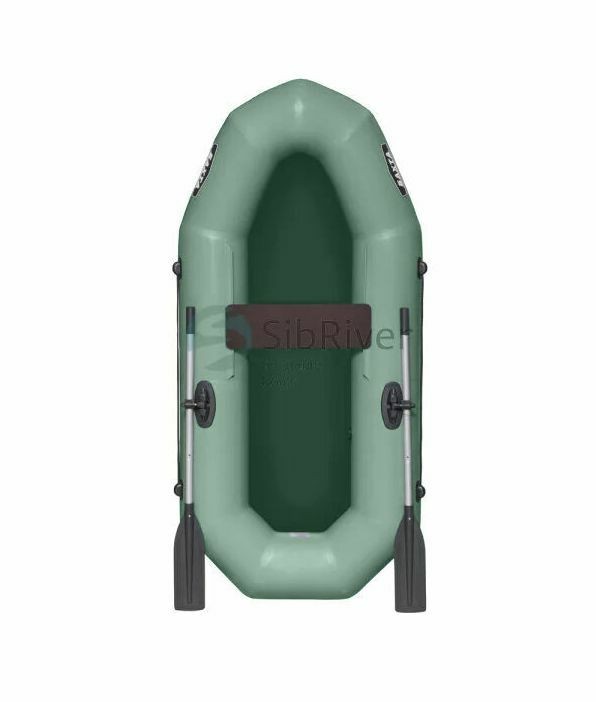 Надувная лодка ПВХ Бахта 235, зеленый, SibRiver