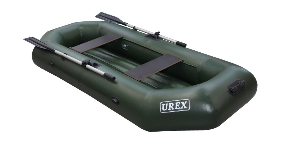 Надувная лодка ПВХ UREX 240 НД, зеленая