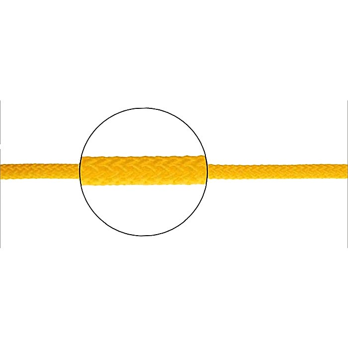 Линь плавающий 6мм*25м желтый