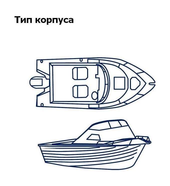 Тент транспортировочный для лодок длиной 5,3-5,6 м типа Cabin Cruiser