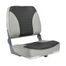 Кресло XXL складное мягкое двухцветное серый/темно-серый