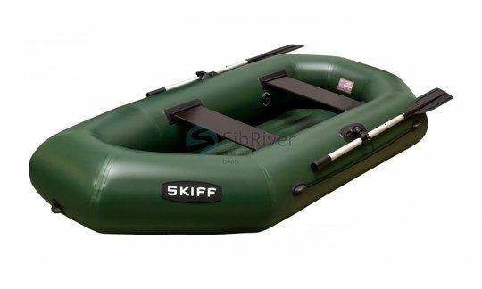Надувная лодка ПВХ Skiff 240 НД, зеленый, SibRiver