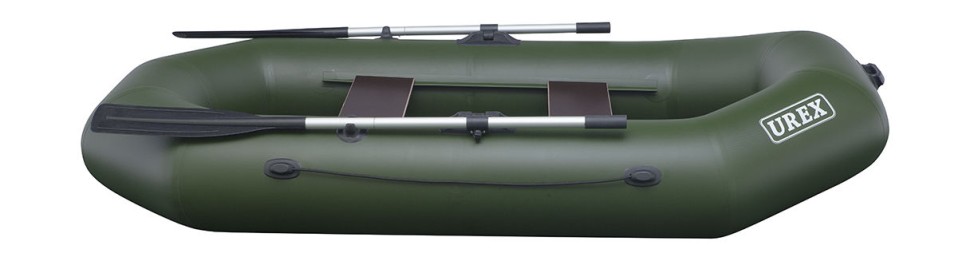 Надувная лодка ПВХ UREX 260, зеленая
