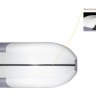 Надувная лодка ПВХ, Ривьера Компакт 3200 СК Комби, светло-серый/графит