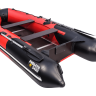 Надувная лодка ПВХ, Ривьера Компакт 3400 СК Комби, красный/черный