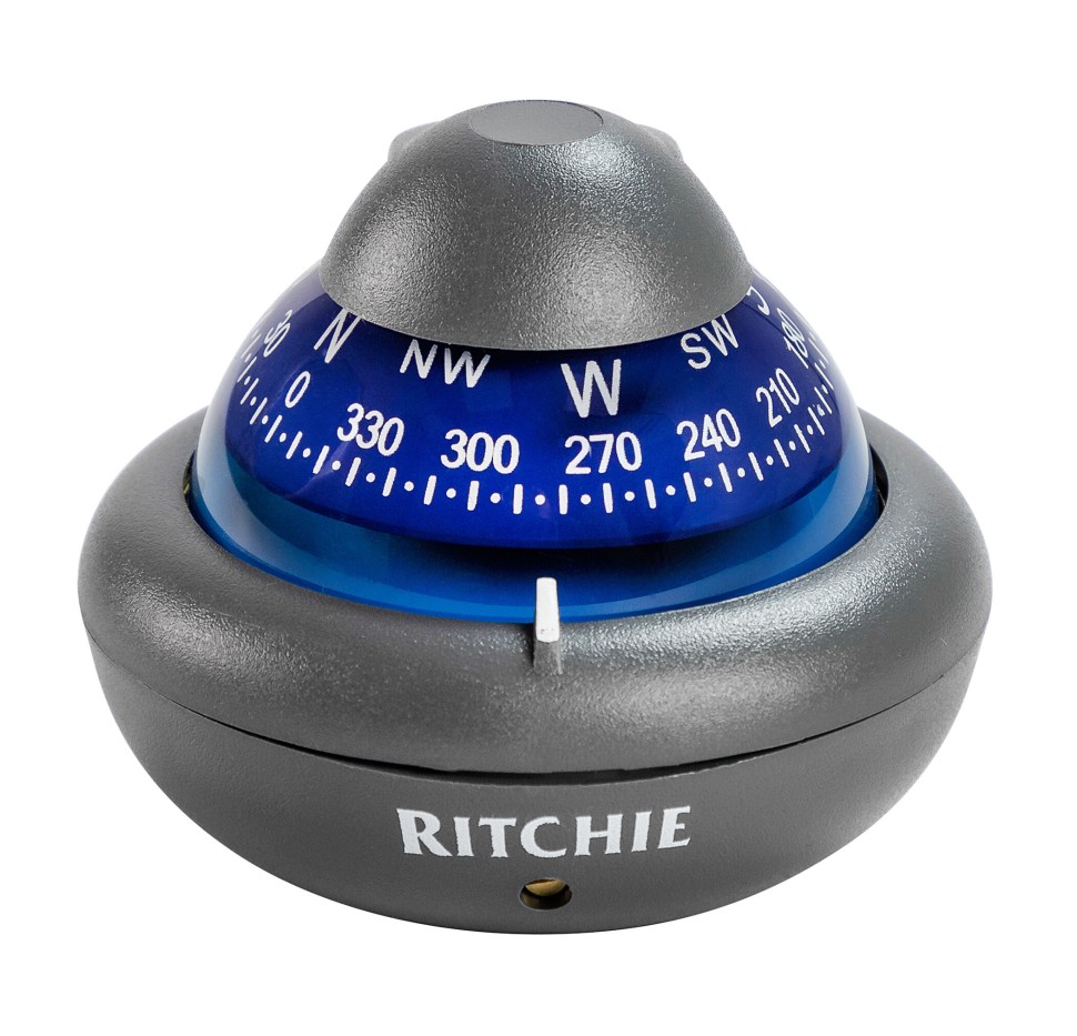 Компас Ritchie Sport, серый корпус синий циферблат