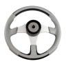 Рулевое колесо EVO MARINE 2 обод черный/серый, спицы серебряные д. 355 мм