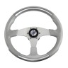 Рулевое колесо EVO MARINE 2 обод серосеребряный, спицы серебряные д. 355 мм
