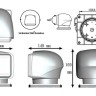 Прожектор с дистанционным управлением, белый корпус, светодиодный, брелок, модель 220
