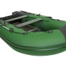 Надувная лодка ПВХ, Ривьера Компакт 3400 СК Комби, зеленый/черный