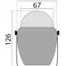 Компас FINDER размер 2" 5/8 (67 мм), черный