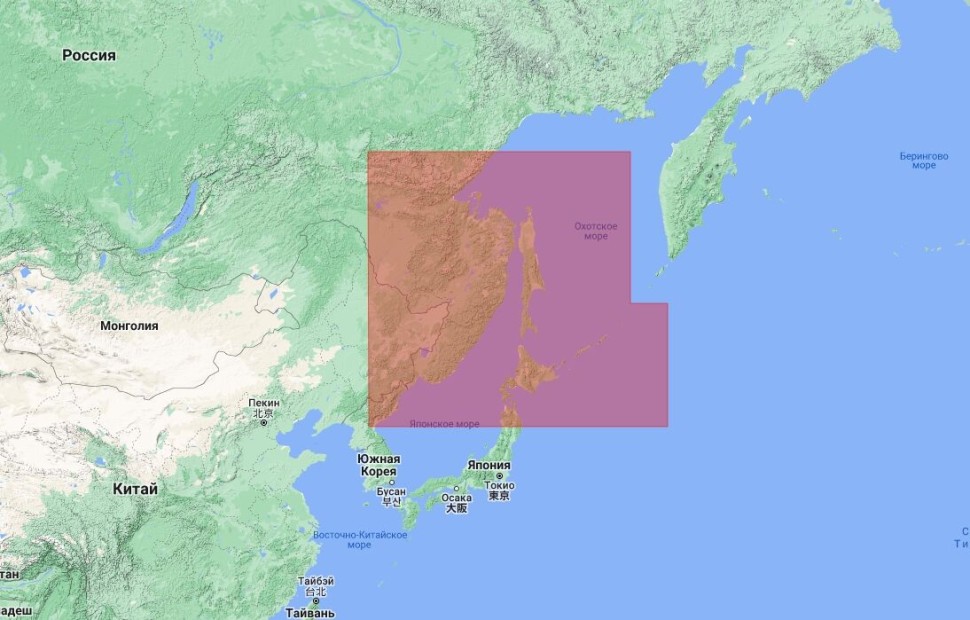 Карта MAX Wide, Хоккайдо-Сахалин
