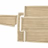 Комплект палубного покрытия Marine Rocket для Феникс 530HT, тик классический, черная полоса, с обкладкой