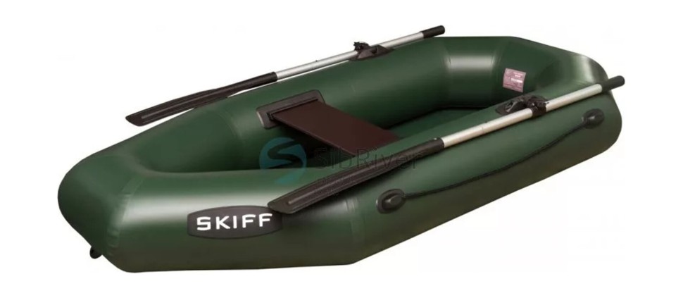 Надувная лодка ПВХ Skiff 205, зеленый, SibRiver