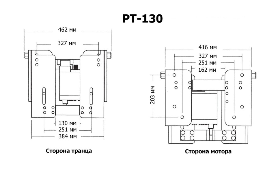 Подъёмник мотора гидравлический 50-130 л.с. с указателем трима (Tilt And Trim)