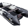 Надувная лодка ПВХ, Ривьера Компакт 3200 НДНД Комби, светло-серый/черный